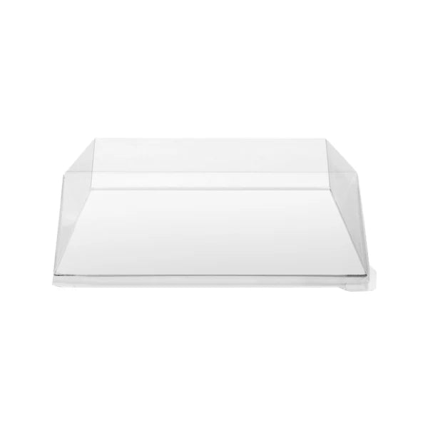 Photo du produit 13ASCKCV13NC - Couvercle rpet pour barquette CUBIK NATURAL - 130x130 mm - Dinovia