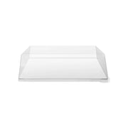 Photo du produit 13ASCKCV18NC - Couvercle rpet pour barquette carton CUBIK NATURAL - 180x130 mm - Dinovia