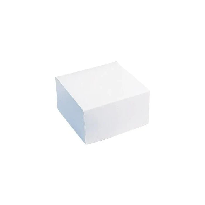 Photo du produit 16BSBL8 - Boite pâtissière carton kraft blanc - 160x160 mm - Dinovia
