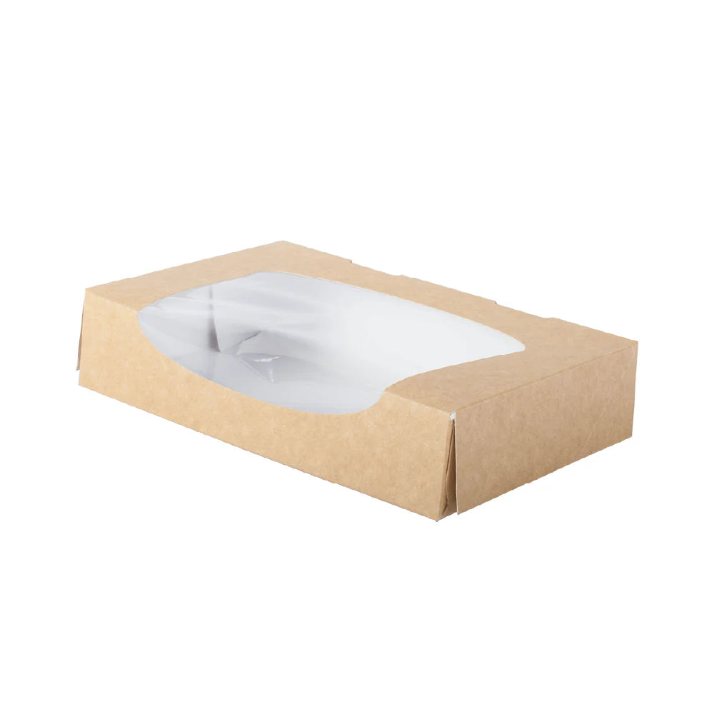 Photo du produit 21BSL - Boite snacking carton NATURA VIEW - 200x120x40 mm - Dinovia