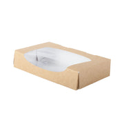 Photo du produit 21BSL - Boite snacking carton NATURA VIEW - 200x120x40 mm - Dinovia