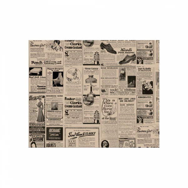 Photo du produit 28PKR4000 - Papier burger papier kraft Imprimé TIMES - 280x340 mm - Dinovia