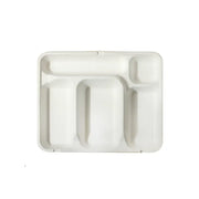 Photo du produit 2PLBIO5 - Socle pulpe plateau repas PULP 5 compartiments - Dinovia