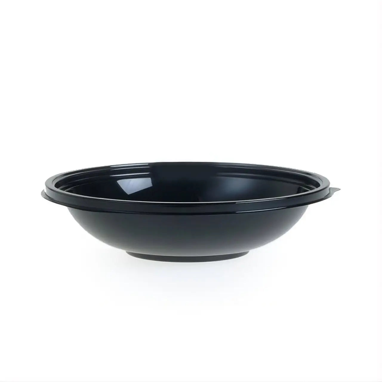 Photo du produit 2SABNO75 - Saladier jetable plastique rond noir Taille Basse - 750 ml - Dinovia
