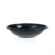 Photo du produit 2SABNO75 - Saladier jetable plastique rond noir Taille Basse - 750 ml - Dinovia