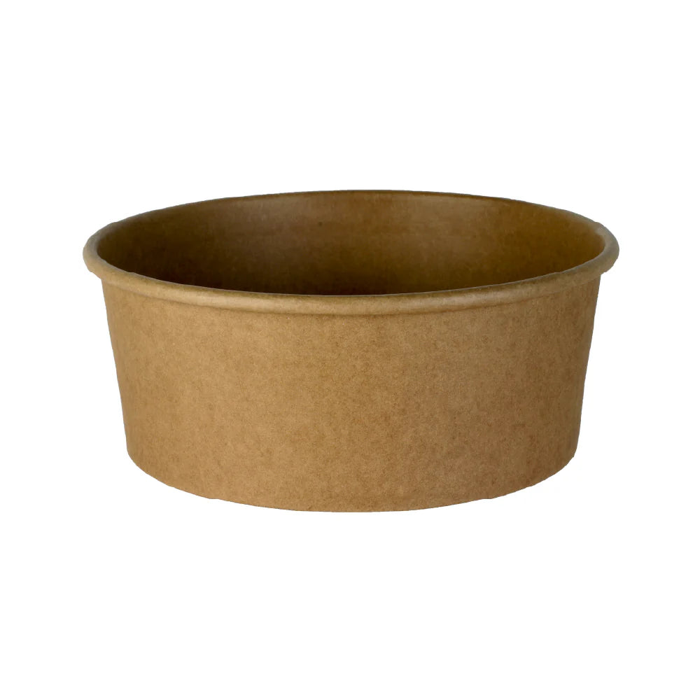 Photo du produit 2SAKR75 - Bol rond en kraft Brun NEW - 750 ml - Dinovia