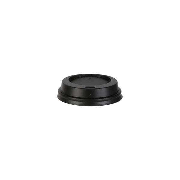 Photo du produit 5VECVGOB24 - Couvercle noir avec trou pour gobelet kraft CUP - 240 et 300 ml - Dinovia