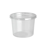 Photo du produit 8SADELI374 - Pot rpet transparent DELI LITE et son couvercle - 374 ml - Dinovia
