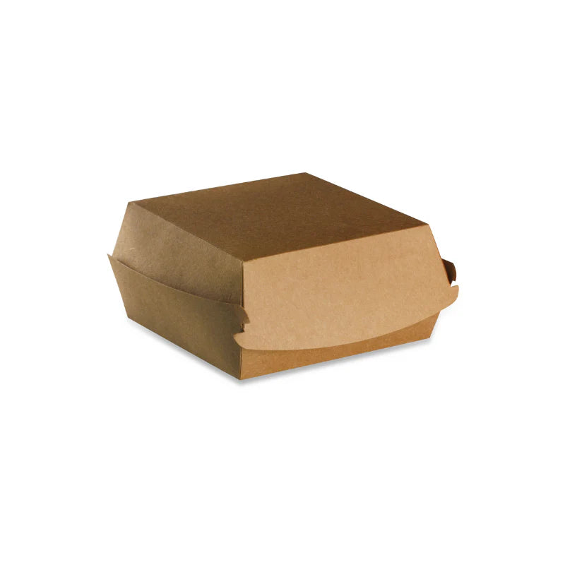 Photo du produit BTKR120-600 - Boite burger carton Taille S - 100x100x70 mm - Dinovia