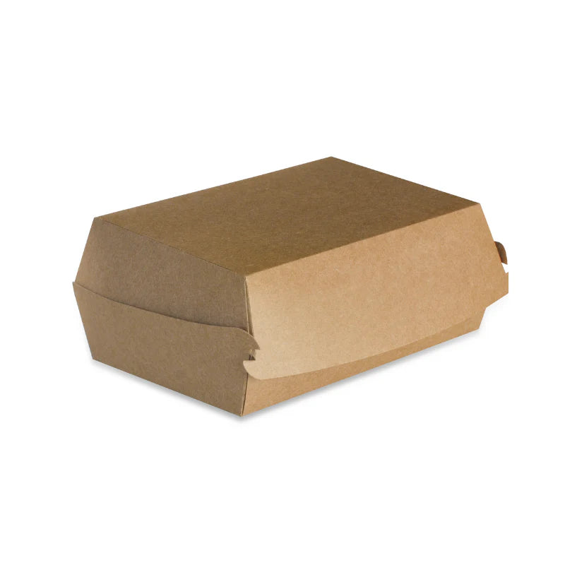 Photo du produit BTKR175-600 - Boite burger carton Taille L - 155x100x70 mm - Dinovia
