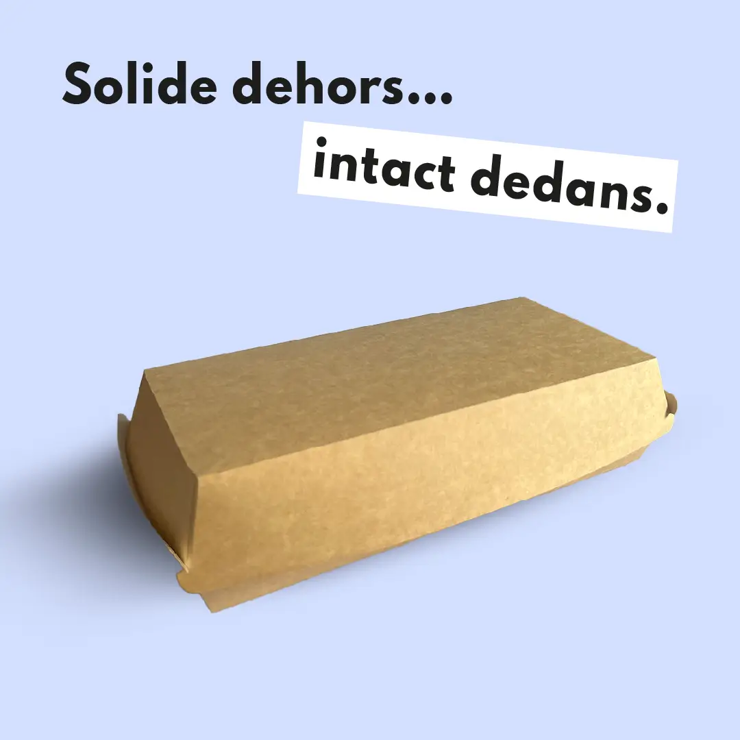 Photo du produit TacosGameEss - Boîte tacos kraft - 265x122x70 mm - Dinovia