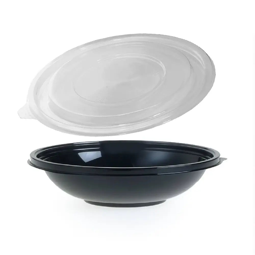 Saladier rpet rond noir et son couvercle - 750 ml