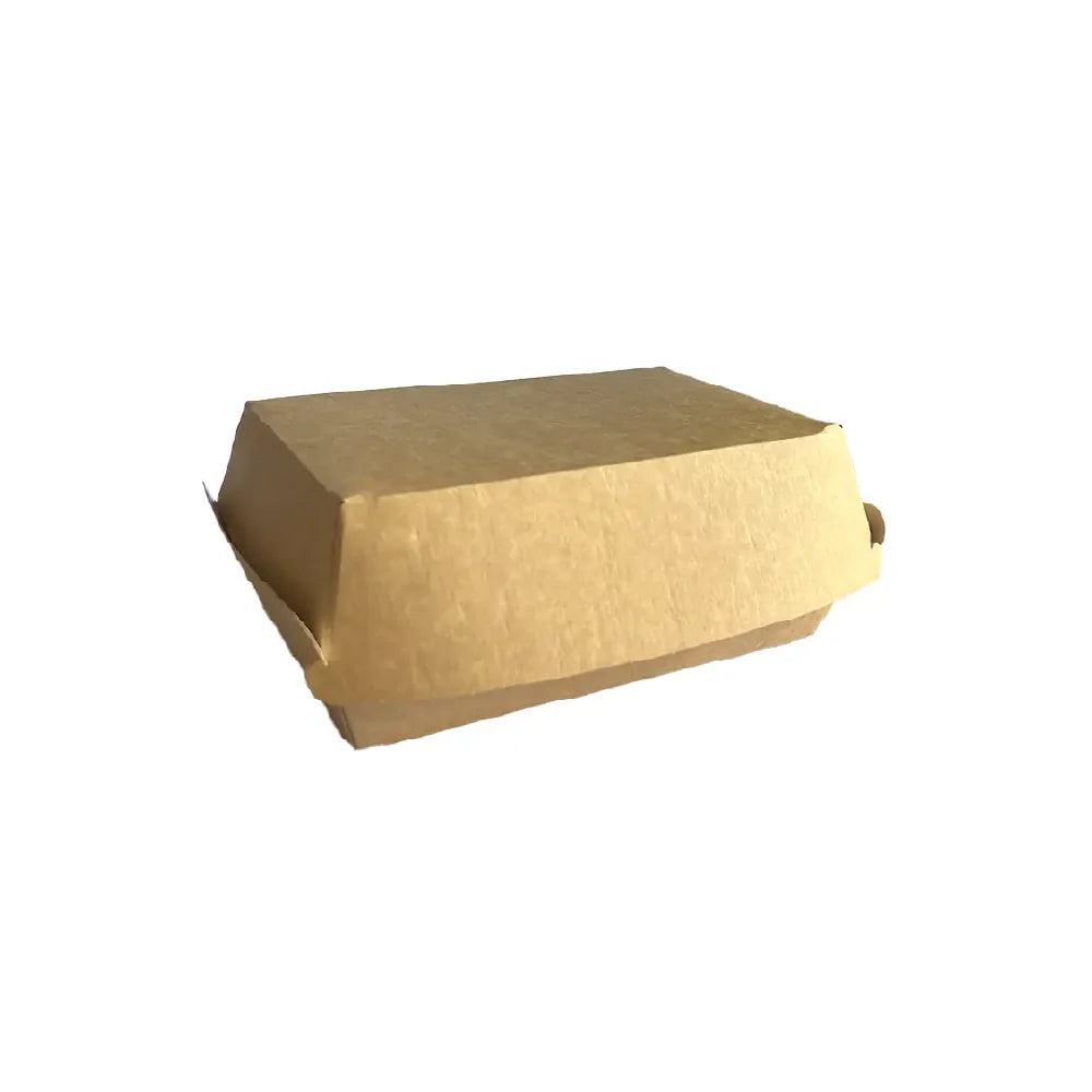 Photo du produit BurgerGameEss-L - Boîte burger kraft taille L - 155x100x70 mm - Dinovia
