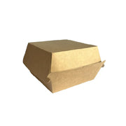 Photo du produit BurgerGameEss-S - Boîte burger kraft taille S - 100x100x70 mm - Dinovia