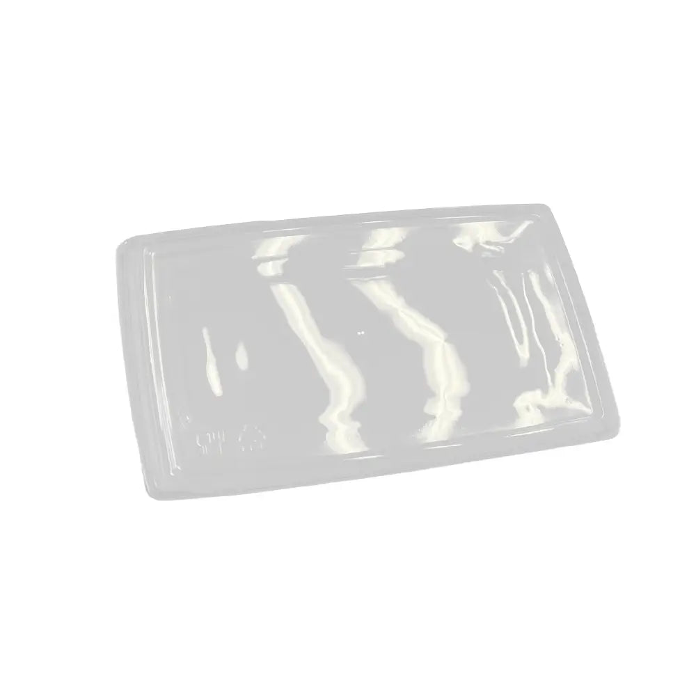 Photo du produit C_B800 - Couvercle PET pour Boîte Kraft Rectangulaire NATURA TOP - Dinovia