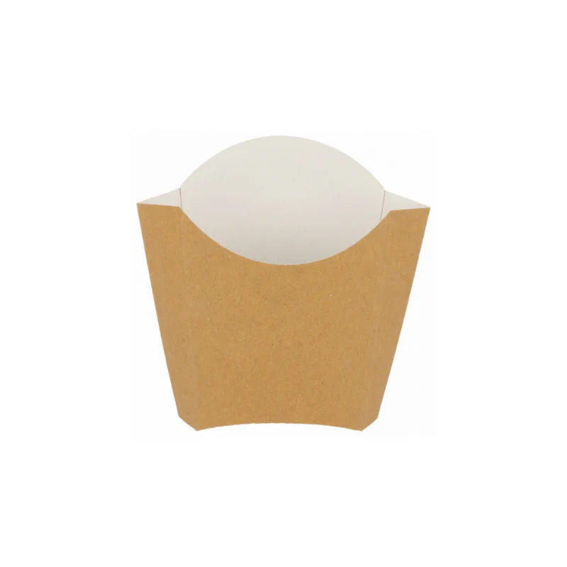 Photo du produit DEPA35B1200 - Etui à frites kraft brun - 130x80x135 mm - Dinovia