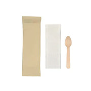 Photo du produit K028F0EC - Kit couverts bois 2/1 - PC/SV blanche - Dinovia