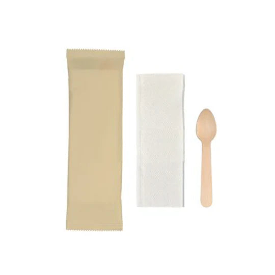 Photo du produit K028F0EC - Kit couverts bois 2/1 - PC/SV blanche - Dinovia