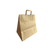 Photo du produit SACGAMES-S - Sac en papier kraft avec poignées plates S - 220x110x240 mm - Dinovia