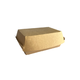 Boîte burger kraft taille L 155 x 100 x 70 mm