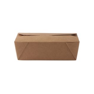Boite à ailettes kraft brun Taille M 780 ml 130x110x65mm