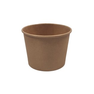 Pot à soupe kraft brun 240ml d.90mm