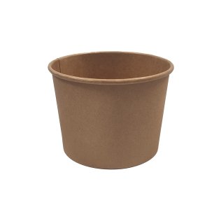 Pot à soupe kraft brun 350ml d.98mm