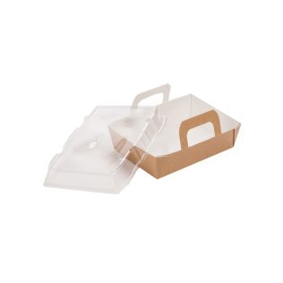 Panier repas carton et son couvercle pp 850ml