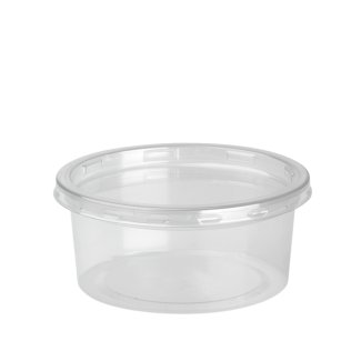 Pot rpet transparent DELI LITE 21,7 cl et son couvercle