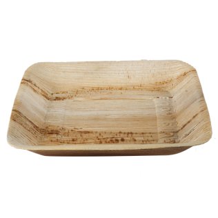 Assiette palmier Carrée 24 x 24 cm