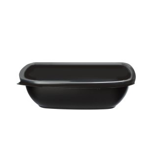 Barquette pp noir carrée COCOTTE 500 ml