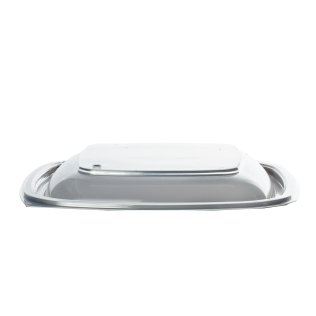 Couvercle plat pp pour barquette carrée COCOTTE 50 et 75 cp