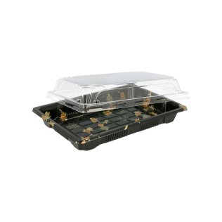 Boite sushi ps + couvercle 18,8x13,3x4,5cm