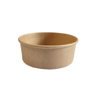 Saladier kraft brun 1100 ml d.165mm