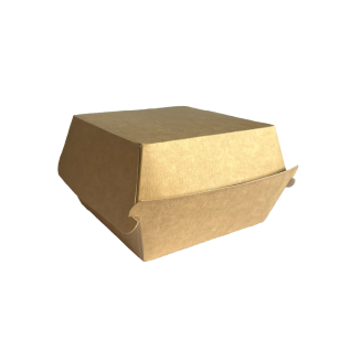 Boîte burger kraft taille M 120 x 120 x 70 mm