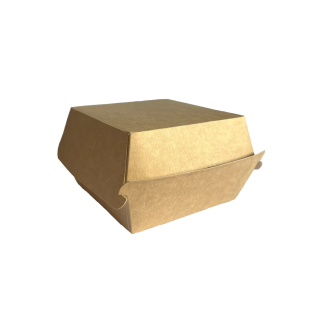 Boîte burger kraft taille S 100 x 100 x 70 mm